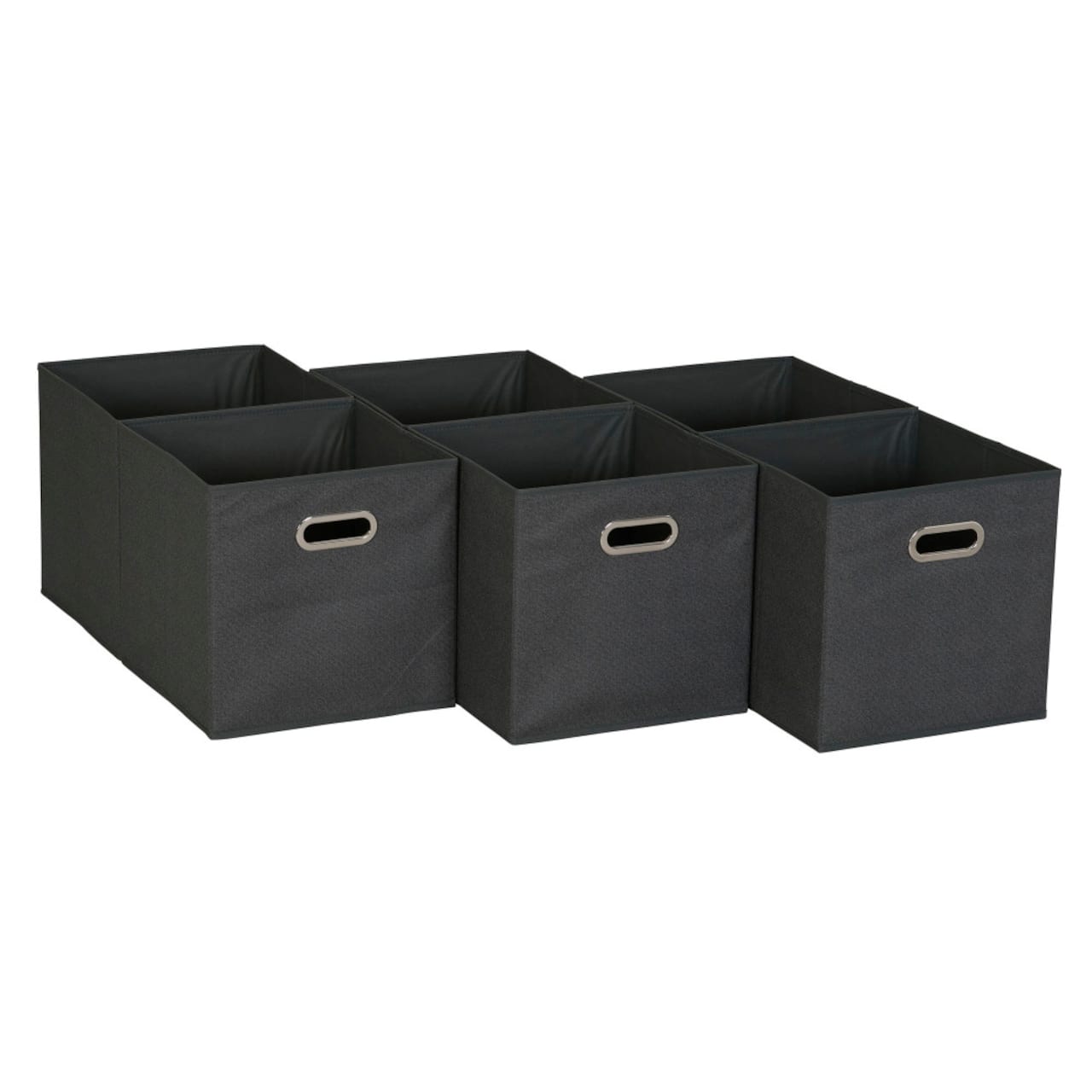 6 Pack Household Essentials 11" Fabric Storage Bins